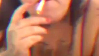 BBW Giving Her Man a Blowjob