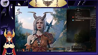 Ebony Elf Lewdness with Small Tits: Baldur's Gate 3 Part 1