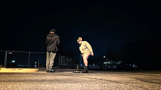 Thick BBW Wife Public Sex on a Chilly Morning! Badblondiemonroe