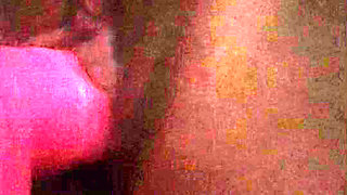 Stepmom shows stepson how to do a double penetration using her dildo ang his hard dick