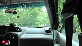 Hot Blonde Bitch Fucked Outdoors in a Car!!!