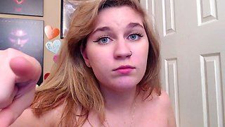 Violet lovely amateur redhead woman toying