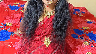 Latest Desi couple indian newly married Wife On bedroom Clear hindi audio