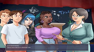 Step sister gets frisky in a music-themed cartoon fantasy