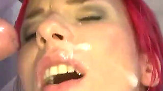 Bukkake Sluts Get Their Faces Drenched in Cum