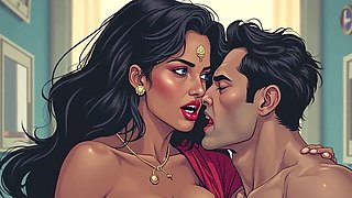 Glamorous 3D cartoon fantasy featuring Sexi Queen with steamy scenes