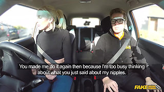 Fake Driving School - Naughty Student Driver Lexi Lou Deepthroats Instructor Ryan, Gets Fucks Hard Until She Squirts & Cums