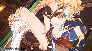 Genshin Impact Jean has hot sex in her office