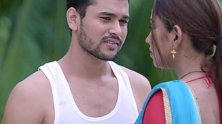 Indian pair celebrating their anniversary in bedroom