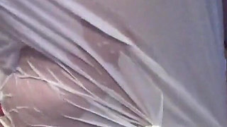 Julie’s Wet White Blouse Golden Shower - Hardwood Pisses All Over Her See-through Tits & She Fingers Her Bare Pussy Outside