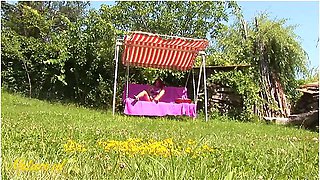 Mature Redhead Gets Creampied In Public By Her Neighbor