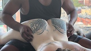 Alannah Amateur Brunette Massages her pussy with a vibrator