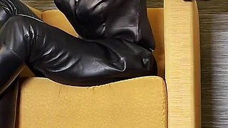 Living Spittoon Slave, Boot Bench for Riding Boots, Femdom Lady Victoria Valente