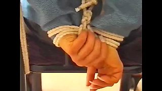 Casey J chair tied blonde