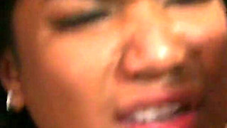 Olive skin girl gets pounded by a ripped white hunk