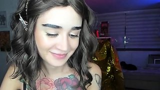 Stacked brunette goes solo toys and masturbation
