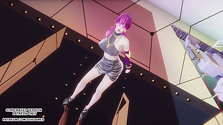 MMD MAMAMOO - Starry Night Evelynn Sexy Kpop Dance League of Legends Hentai Uncensored 4K 60FPS