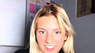 Blonde teen Sierras first erotic masturbation video