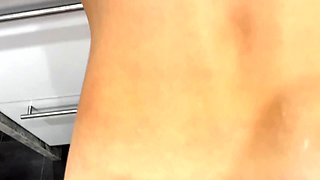 Friends Share Wife in Kitchen Ending in Double Creampie /