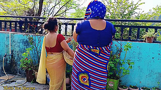 Desi Family Threesome Sex, Step Son in Law Sex with His Step Mother in Law and Wife