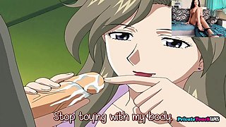 I'm Alone and I Stick My Finger in My Wet Pussy Watching Hentai Uncensored StepMother Knows Breast