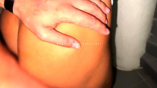 Brunette african getting hardcored interracially