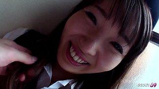 Japanese Teen with Big natural Tits seduce to First Time Uncensored Amateur POV Fuck by Classmate