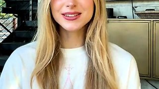 Blonde teen Sierras first erotic masturbation video