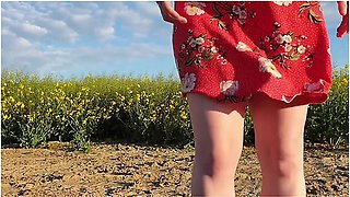 Alice - Custom Vid Request, Squatting To Pee Outside 3 Times ;)