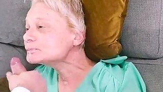 Compilation of a COUGAR who enjoys to receive glue all over her