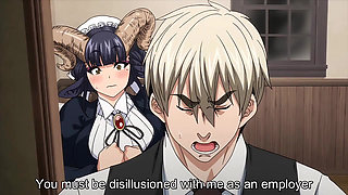 Goat maid helped to shave.