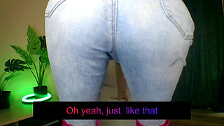 Lady Angela Ass Worship Skinny Jeans