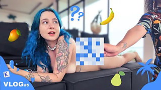 I Guess What Fruit Fits in My Pussy - Hairy French Vlog
