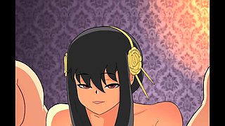 Awesome hentai anal sex with stunning excited nurse