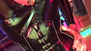 Latex bitch plays bdsm games in euro porn movie