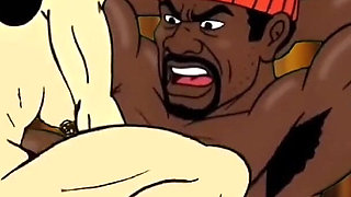 Valentine's Day. Cartoon in Which a Wife Is Fucked in a Public Toilet