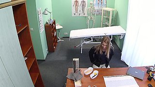 FakeHospital Innocent blonde gets the doctors massage