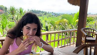 Asked the waiter to cum on my face in a public cafe - I
