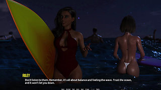 Dominos Beach 6: Jhon Night Surfing First Time & Zoe Cave Hookup