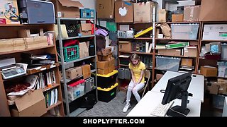 Tiny Teen Caught Shoplifting Gets Punished Hard by Security Officer