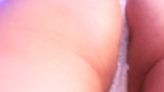 74- a Big, Beautiful Ass in Thin Bikini Bottoms, Where You Can Almost See My Pussy and Anus. Can You Imagine Me Without Panties?