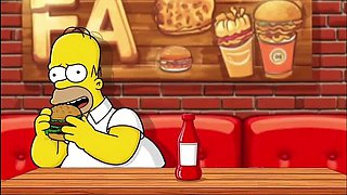 Hot Married MILF Cheats in Dirty Public Toilet - Simpsons Hentai Parody