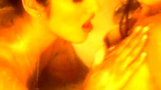 Party teens fingering and licking