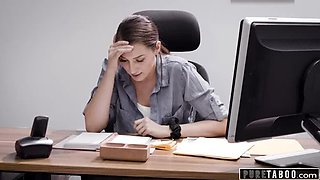 Bella Rolland Cheats With Big Cock Boss - Office Blowjob & Hardcore Fucking