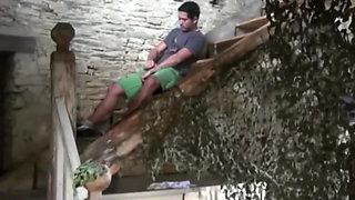 Straight fucked by Latino in exhib