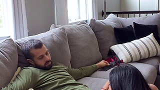 Brunette teen creampied after hardcore sex