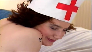 British Slut Nurse Gets Fucked