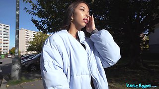 Martin Gun’s Asian Brunette Passion in Public Heat