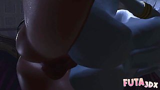 Futa3DX featuring women's cartoon clip