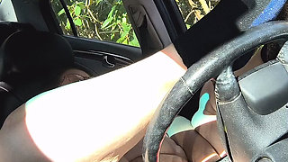 Dirty Tease While He's Watching She Pumps Pussy to Get His Cock Rock Hard